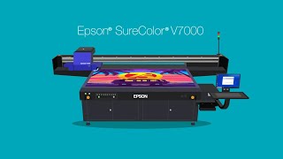 Epson SureColor V7000  Impressora UV [upl. by Orapma]