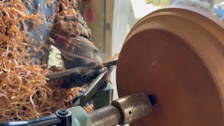 Wood turning Magnolia [upl. by Yalonda]