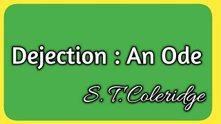 Dejection An Ode by ST Coleridge in tamil [upl. by Iggem113]