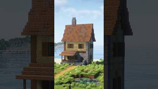 Medieval Beachside House minecraft shorts [upl. by Masao]