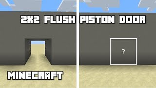 Minecraft 117 2x2 Flush Piston Door [upl. by Mahala]