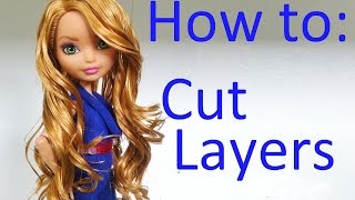 How to Cut layers on doll hair by EahBoy [upl. by Salomon]