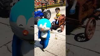 GTA 5  DORAMON AND NOBITA WINS THE RACE 🔥 gta5 shortsfeed cartoon trending [upl. by Avehs346]