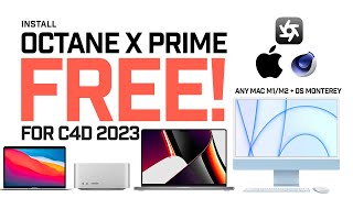 How To Install Octane X For Free Cinema 4D 2023  Apple M1 Macs Tutorial [upl. by Felicity]