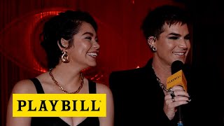 Meet Broadways Newest Emcee and Sally Bowles Adam Lambert and Auliʻi Cravalho [upl. by Sadirah]