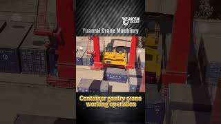 Container Gantry Crane Operation  cranesdqcom [upl. by Assiram]