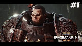 Warhammer 40000 Space Marine 2  Walkthrough  DEATHWATCH TITUS FALLS  Episode 1 [upl. by Ebby434]