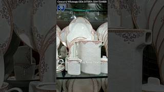 💯 Original Super Bone China Dinner Set Luxury Crockery Wholesale Market Pakistan Noor Sitara Traders [upl. by Inigo]