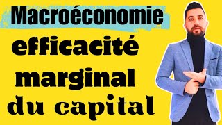 Efficacité marginale du capital [upl. by Nyrmak468]