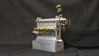 Six cylinder compressed air engine [upl. by Killam]