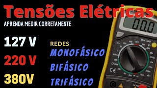 Tensão Elétrica 127V  220V  380V Monofásico  Bifásico  Trifásico [upl. by Jason]