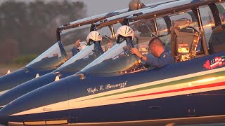 FRECCE TRICOLORI  AEROPORTO DI SDAMIANO 11102024 ARRIVO [upl. by Amikahs]