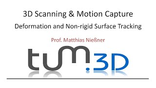 3D Scanning amp Motion Capture 6 NonRigid Deformation [upl. by Aisenet709]