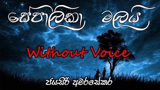 Sepalika malai karaoke without voice  සේපාලිකා මලයි  Jayasiri Amarasekara [upl. by Raimondo]