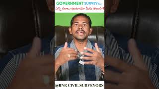 Government land survey types telangana survey [upl. by Neenaj]