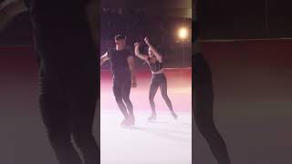 Ice Dancers turned Adagio Skaters Jasmine Tessari amp Marco Garavaglia Ghiaccio Spettacolo 2024 [upl. by Ocirled]