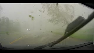 Close Range View of Tornado Doing Damage  WMIWX Live Storm Chasing 05072024  Portage MI [upl. by Nilloc]