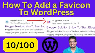 Favicon wordpress  How to add a favicon to wordpress [upl. by Richart121]