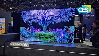 Samsung New MicroLED TVs and Transparent Displays from CES 2024 [upl. by Dareen355]