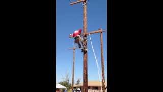 Linemans rodeo obstacle climb [upl. by Woodley]