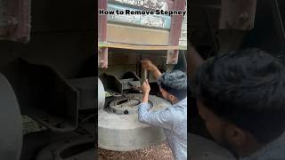 How to remove Stepney stepney shorts new trending reels truckdrivers driver l [upl. by Duff948]