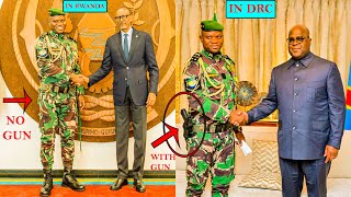 Imbunda yinjiranye kwa TSHISEKEDI agiye guhura na KAGAME yabanje kuyikuramo KAGAME arubashywe rwose [upl. by Ihcalam349]