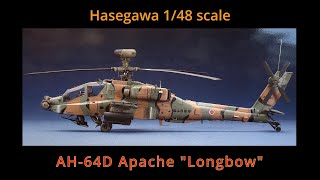 HASEGAWA 148 AH64D APACHE LONGBOW [upl. by Cosmo]