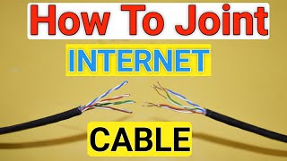 How To Joint Internet Cable  Joint Ethernet Cable  Join Two Broken Internet Wire [upl. by Ojoj250]