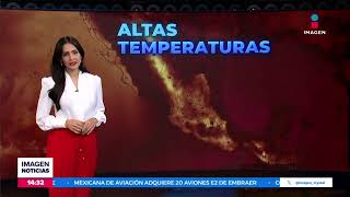 Se esperan temperaturas superiores a los 40 grados  Noticias con Crystal Mendivil [upl. by Ardnuasac96]