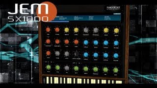 JEM SX1000 SYNTHESIZER VST PLUGIN FREEWARE  DEMO [upl. by Nabe885]