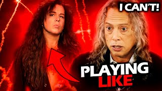 KIRK HAMMETT TRYING TO PLAY LIKE YNGWIE MALMSTEEN METALLICA [upl. by Lessig]