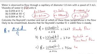 How to CALCULATE Reynolds number  Fluid Mechanics [upl. by Aidnis]