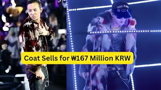 GDragons Iconic MAMA Awards Coat Sells for ₩167 Million KRW [upl. by Mellisent]