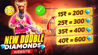 DOUBLE DIAMOND TOP UP WEBSITE IN FREE FIRE  DOUBLE DIAMOND TOP UP KAISE KARE  DOUBLE DIAMOND TOPUP [upl. by Sille]