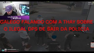 GALEGO FALANDO COM A THAY SOBRE O ILEGAL DEPOIS DE SAIR DA POLICIA [upl. by Ineslta]