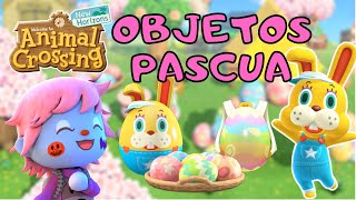 🐰 TODOS los OBJETOS y RECETAS del EVENTO DE PASCUA la Caza del Huevo en Animal Crossing New Horizons [upl. by Anikal]