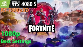 Fortnite RTX 4080 SUPER 7800x3D 1080p Best Settings [upl. by Rasec]