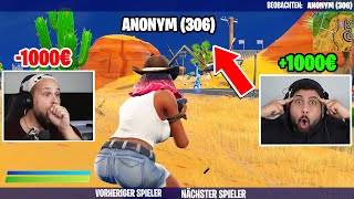 Wir WETTEN 1000€ auf RANDOM OG Fortnite Spieler [upl. by Onra]