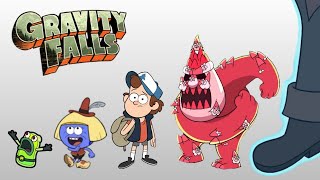 Gravity Falls Size Comparison  Biggest Characters of Gravity Falls  Satisfying Video [upl. by Iyre]