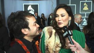 53rd Grammy Awards  Tia Carrere Interview [upl. by Kitchen497]