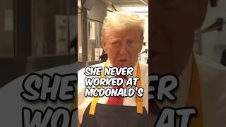 Trump Cooking Fries at McDonalds and KAMALA Never Did trump harris shorts [upl. by Stahl491]