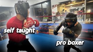 SELF TAUGHT versus PRO BOXER PART TWO [upl. by Chemesh51]