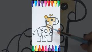 Easy Giraffe Drawing Step by Step Tutorial howtodraw​​ drawingforbeginners drawgiraffe [upl. by Oninrutas]