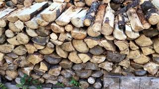 Pallet Firewood Rack  How To Make DIY Easy Free  Cheap Cord Wood Rack [upl. by Gaige]