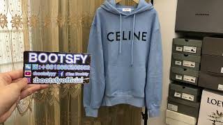 CELINE COTTON FLEECE LOOSE HOODIE from BOOTSFY [upl. by Laius]