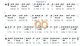 SYNCOPATION RHYTHM EXERCISE FOR INTERMEDIATE SIGHT READING Part 1 musiclessons [upl. by Blodgett919]