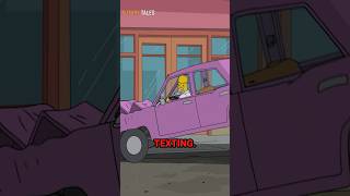 Homer Simpson Crashes His Car thesimpsons [upl. by Grussing]