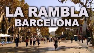 La Rambla Las Ramblas is a Famous Street in Central Barcelona Catalonia Spain Tourist Guide [upl. by Fante]