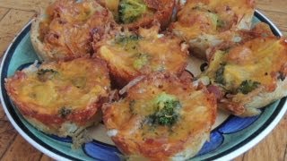 Broccoli Cheese Potato Baskets [upl. by Htezil]