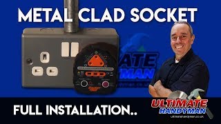 How to install a metal clad socket  Garage socket [upl. by Lumpkin93]